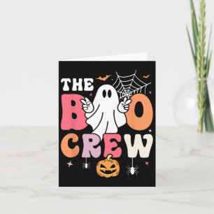 The Boo Crew Halloween Ghost Trick Or Treat Squad Card