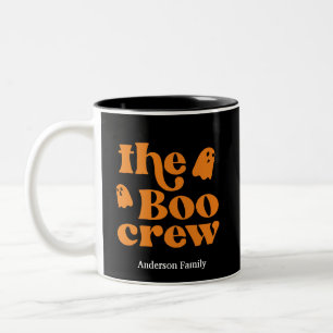 The Boo Crew Halloween Personalized Two-Tone Coffee Mug