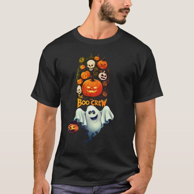 The Boo crew Halloween  T-Shirt (Front)