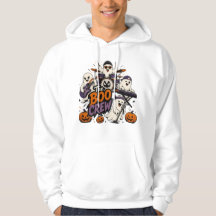 The Boo Crew Hoodie Men Spooky Ghost Sweater
