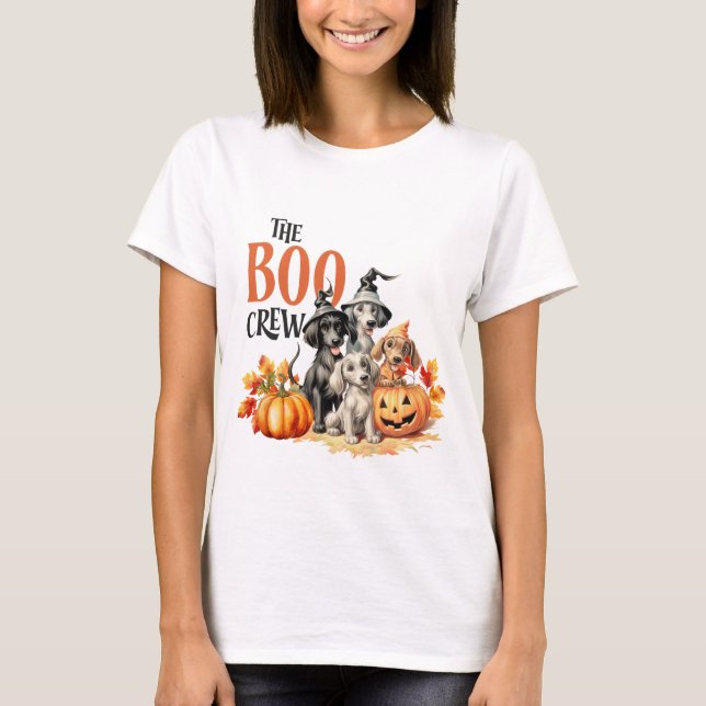 The Boo Crew - It's a Puppy Dog Halloween T-Shirt (Front)