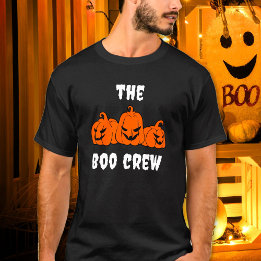 The Boo Crew Modern Halloween Family Matching T-Shirt