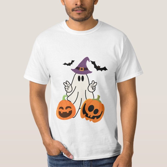 The Boo Crew Orange Halloween T-Shirt (Front)