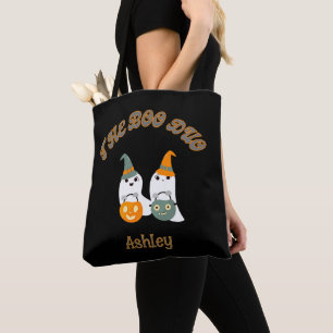 The Boo Duo - Cute Halloween Ghosts Tote Bag