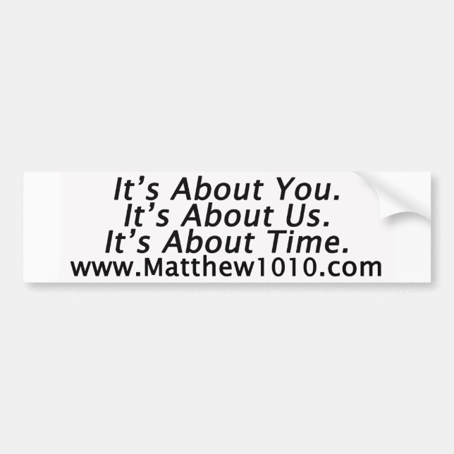 The Book Bumper Sticker (Front)