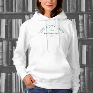 The Book Club Green Crest Read Discuss Repeat Hoodie