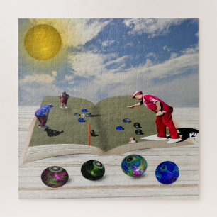 The Book Of Lawn Bowls Popout Art, Jigsaw Puzzle