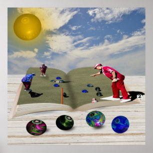 The Book Of Lawn Bowls Popout Art, Poster