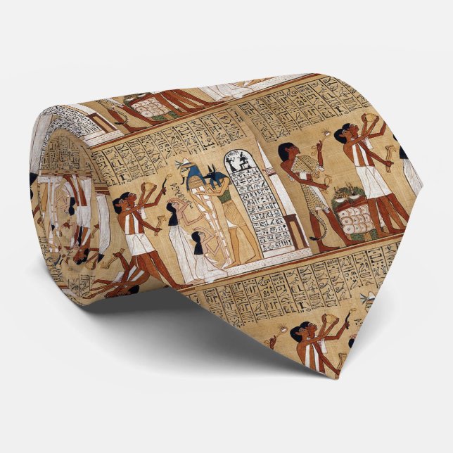 The book of the dead where Anubis is depicted ネクタイ Tie (Rolled)
