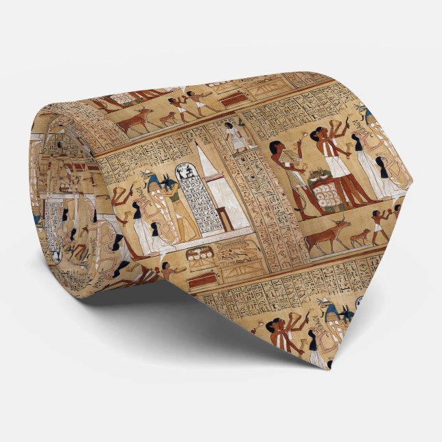 The book of the dead where Anubis is depicted ネクタイ Tie (Rolled)