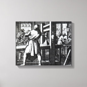 The Book Printer Canvas Print