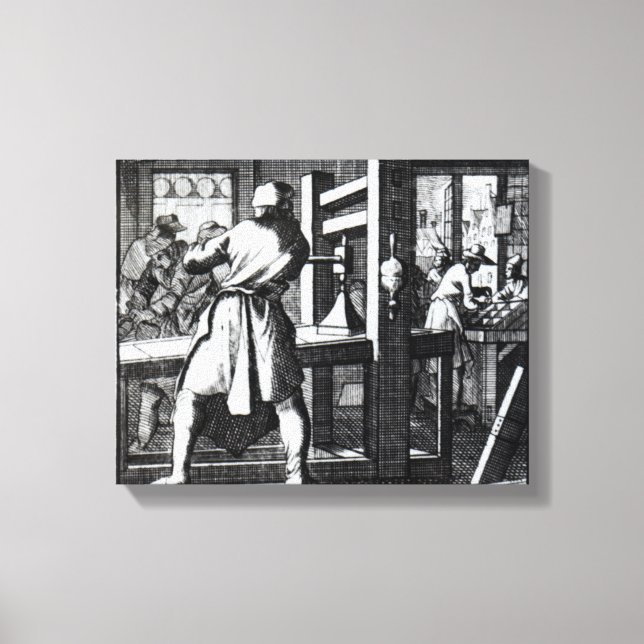 The Book Printer Canvas Print (Front)