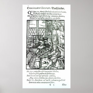 The Bookbinder, published by Hartman Schopper Poster