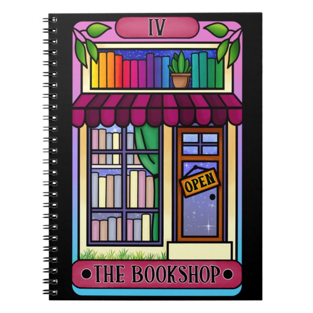 The bookshop tarot notebook (Front)