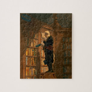 The Bookworm by Carl Spitzweg Jigsaw Puzzle