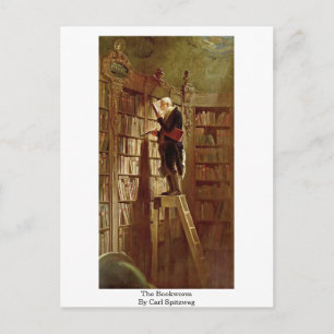 The Bookworm By Carl Spitzweg Postcard