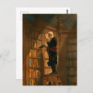 The Bookworm by Carl Spitzweg Postcard