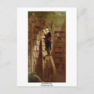 The Bookworm,  By Spitzweg, Carl Postcard