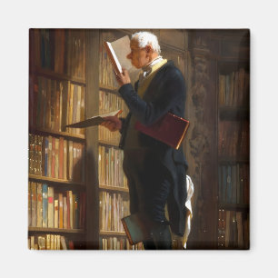 The Bookworm Carl Spitzweg Art Magnet