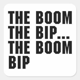 The Boom Bip Square Sticker