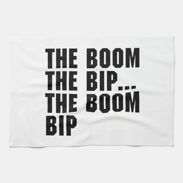 The Boom Bip Tea Towel (Horizontal)