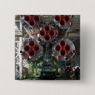 The boosters of the Soyuz TMA-14 spacecraft 15 Cm Square Badge
