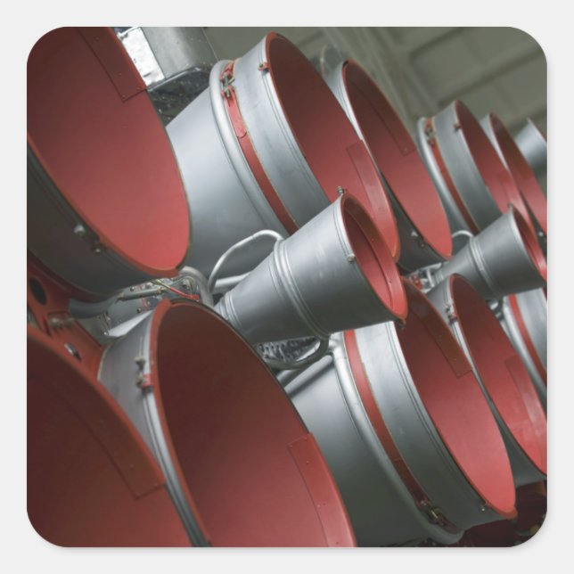 The boosters of the Soyuz TMA-14 spacecraft 3 Square Sticker (Front)