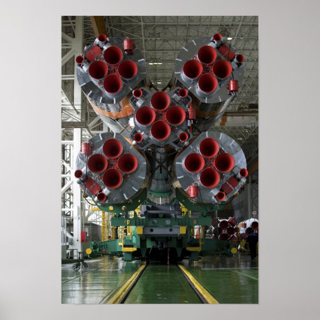 The boosters of the Soyuz TMA-14 spacecraft Poster (Front)