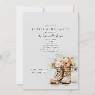 The Boots - Military Retirement Invitation