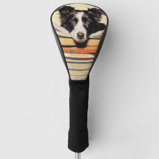 The Border Collie Dog 003 - Odessa Leyendecker Golf Head Cover