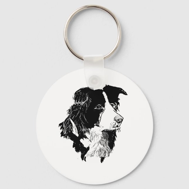 THE BORDER COLLIE KEY RING (Front)