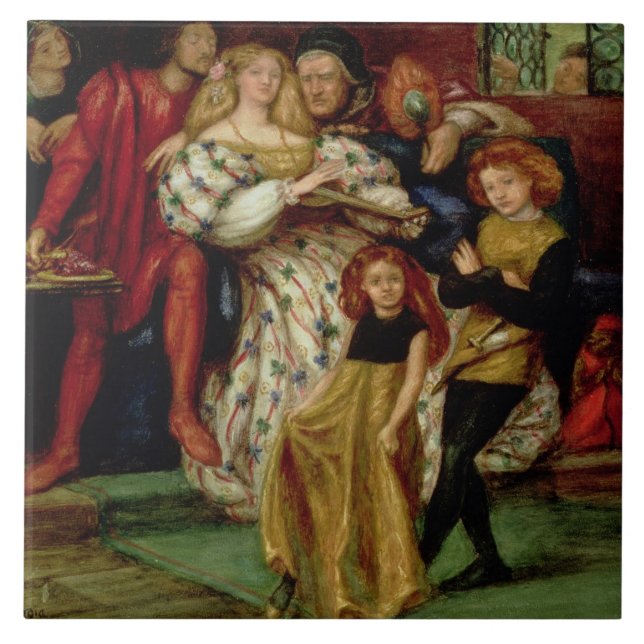 The Borgia Family, 1863 Tile (Front)