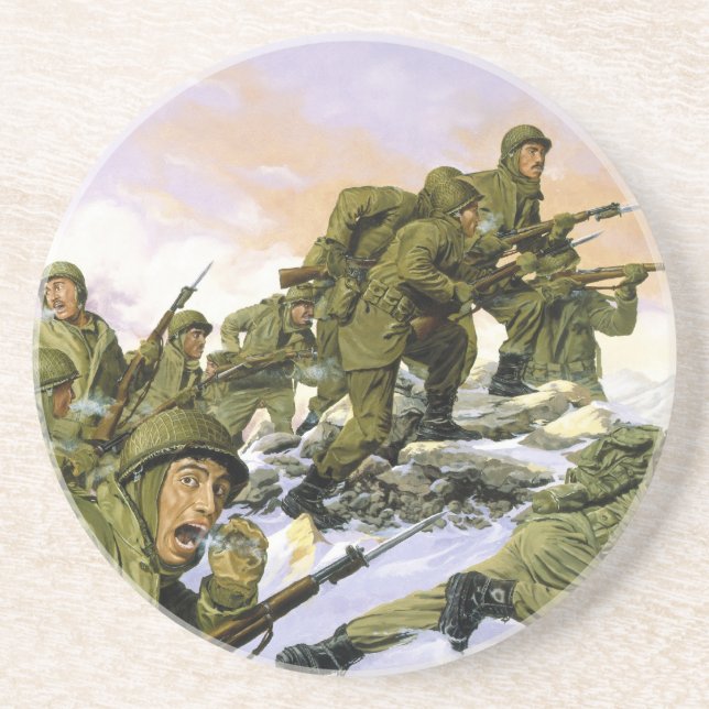 The Borinqueneers by Dominic D'Andrea Coaster (Front)