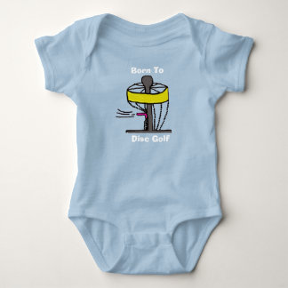 The Born to Disc Golf baby onsie Baby Bodysuit