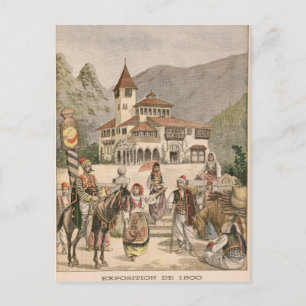 The Bosnian Pavilion at the Universal Exhibition Postcard