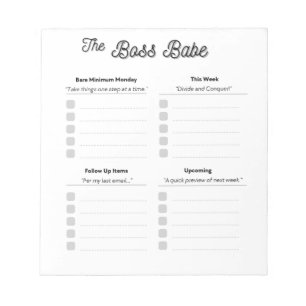 The Boss Babe Notepad