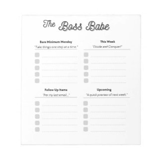 The Boss Babe Notepad