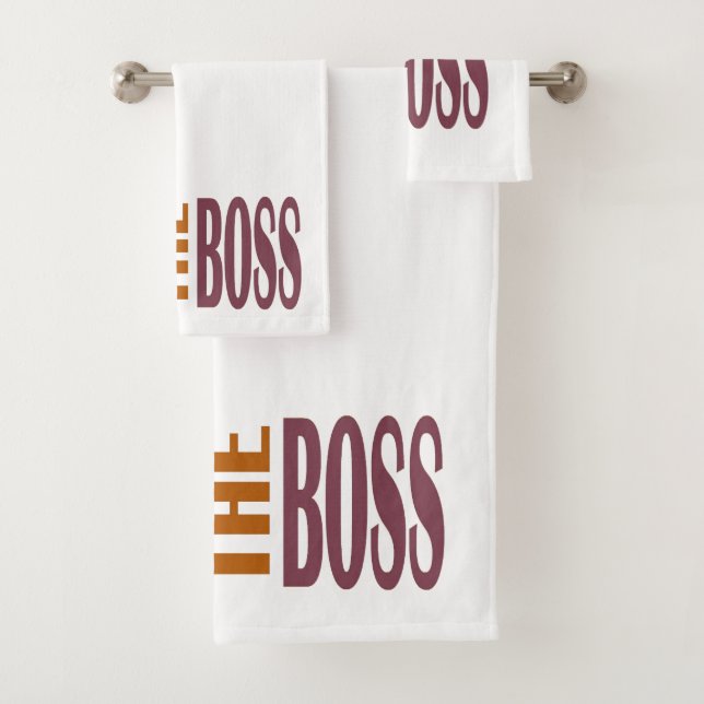 THE BOSS BATH TOWEL SET (Insitu)