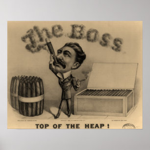 The Boss! Cigar Smoker Print