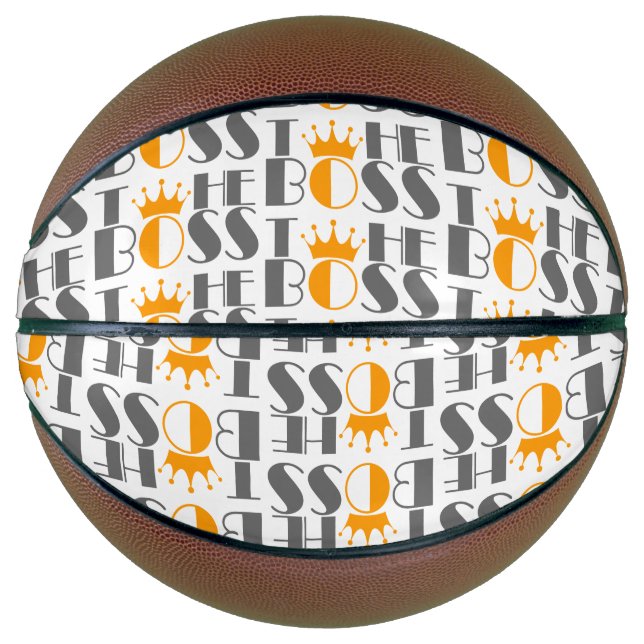 The Boss crown Cufflinks Basketball (Front)