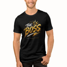 The Boss Crown – Gold Streetwear Power Shirt 🔥 