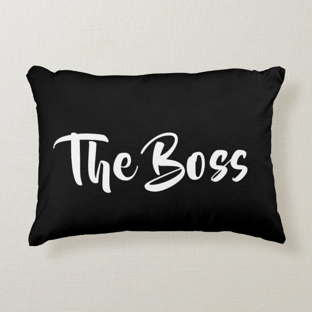 THE BOSS DECORATIVE CUSHION (Front)