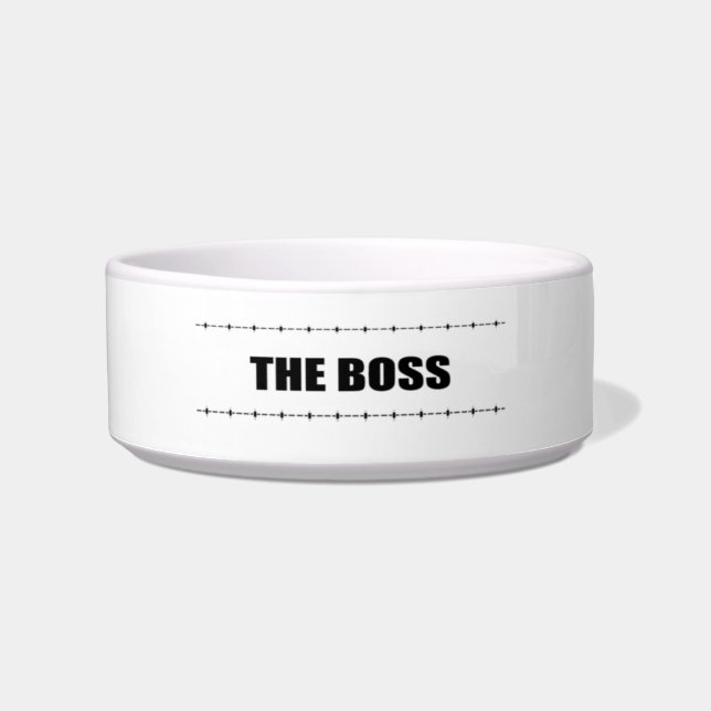 THE BOSS Dog Bowl (Front)
