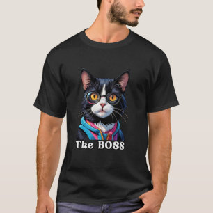 THE BOSS fanny Cat Mum Tees. Holiday Style for Cat T-Shirt