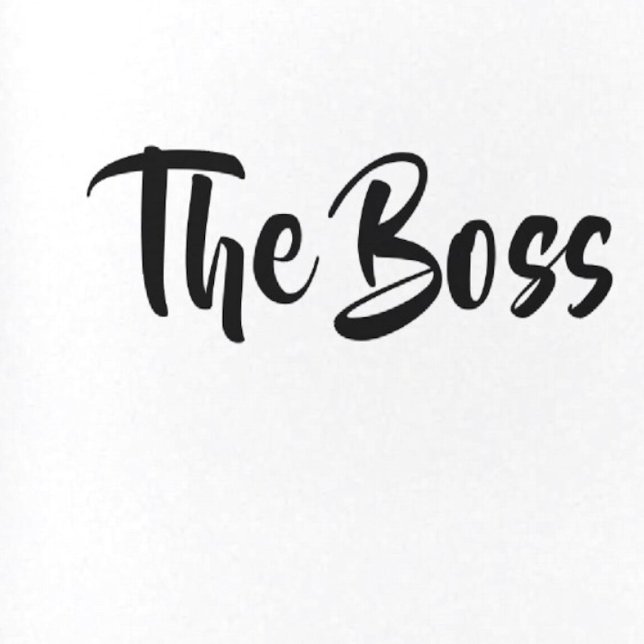 THE BOSS GLASS COASTER (Creator Uploaded)