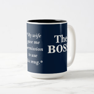 The Boss Humour Two-Tone Coffee Mug