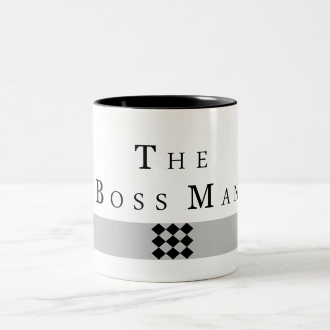 THE BOSS MAN, Boss Two-Tone Coffee Mug (Center)