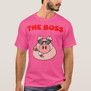 The boss - Office holding hog pig pork job work Pr T-Shirt