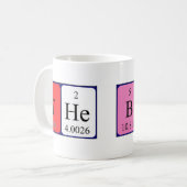 The Boss periodic table mug (Front Left)