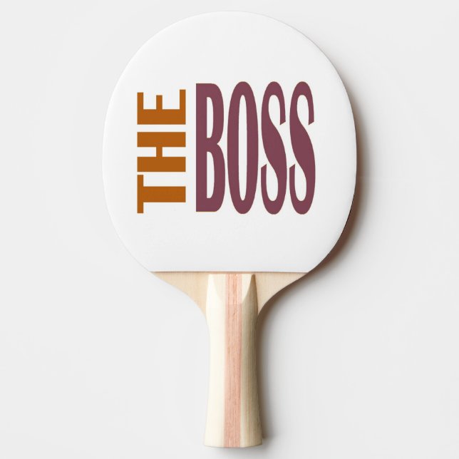 THE BOSS PING PONG PADDLE (Front)